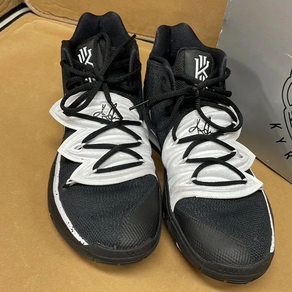 Nike Kyrle 5 Basketball Black/White  Unisex Sneakers Shoes - Picture 2 of 7